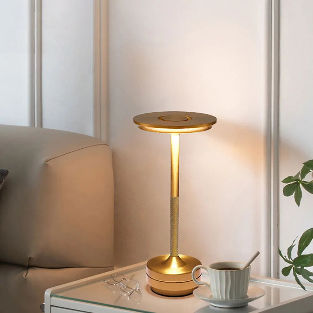 Night Light Golden Table Lamp