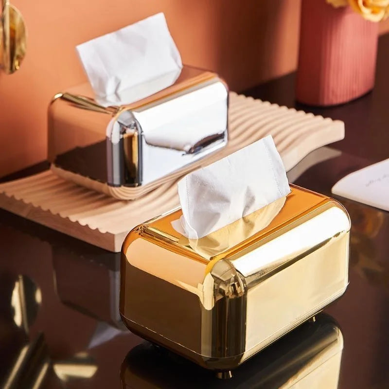 Golden & Silver Luxury Tissue Napkin Holders