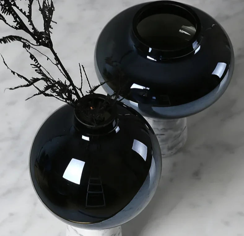 Marble Glass Vase