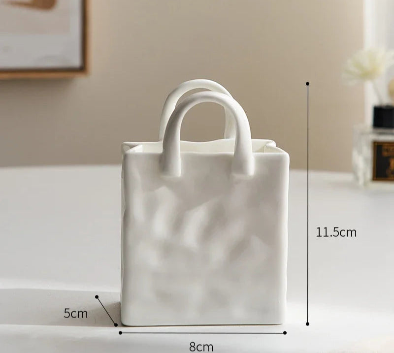 Handbag Ceramic Vase