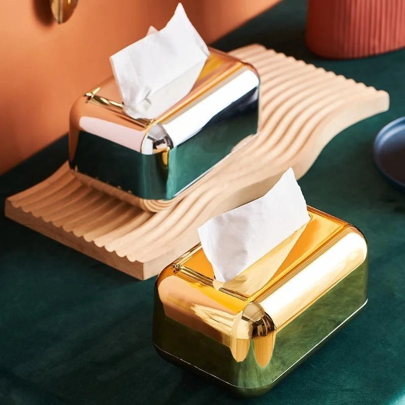 Golden & Silver Luxury Tissue Napkin Holders
