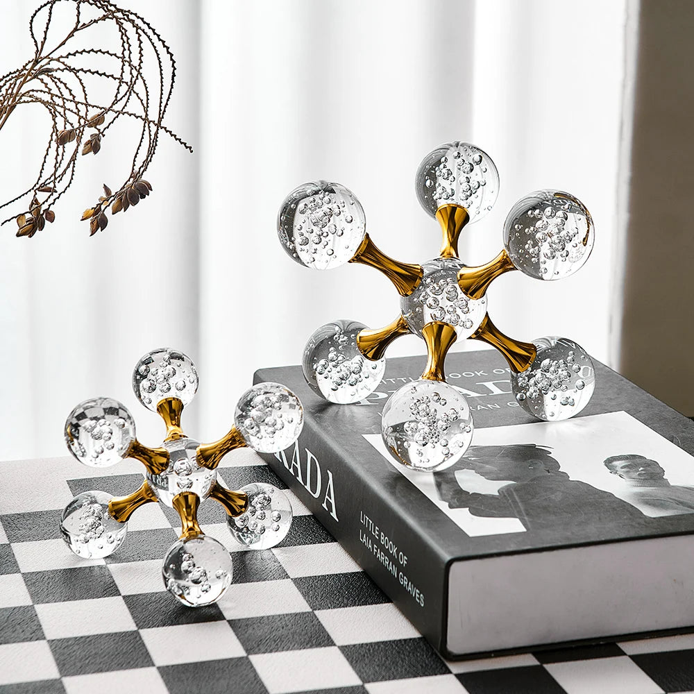 Creative Glass Atom Decor