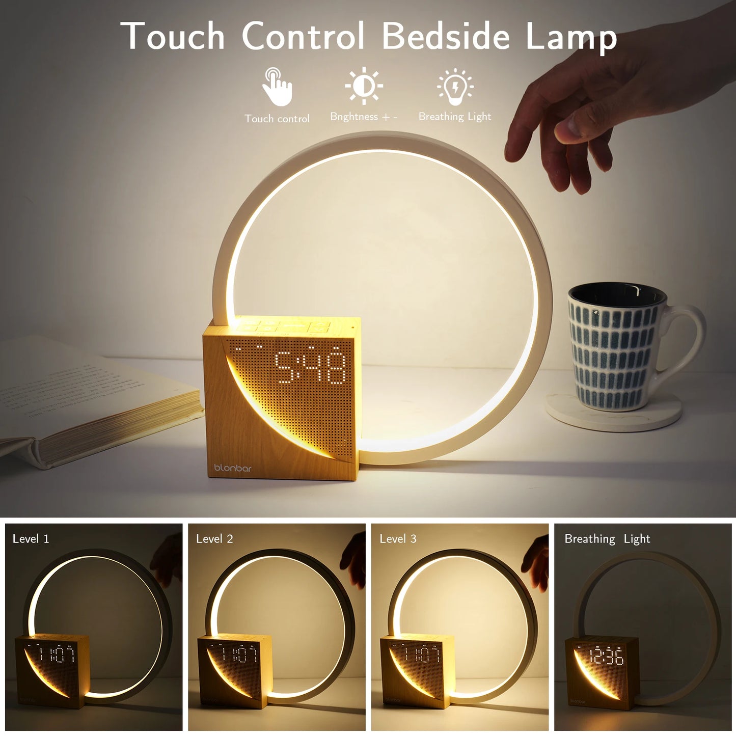 Multi-function lamp clock desk or bedside table