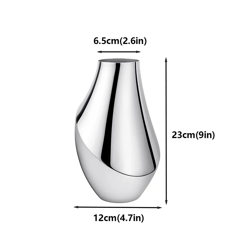 Dazzling Metal Flower Vase