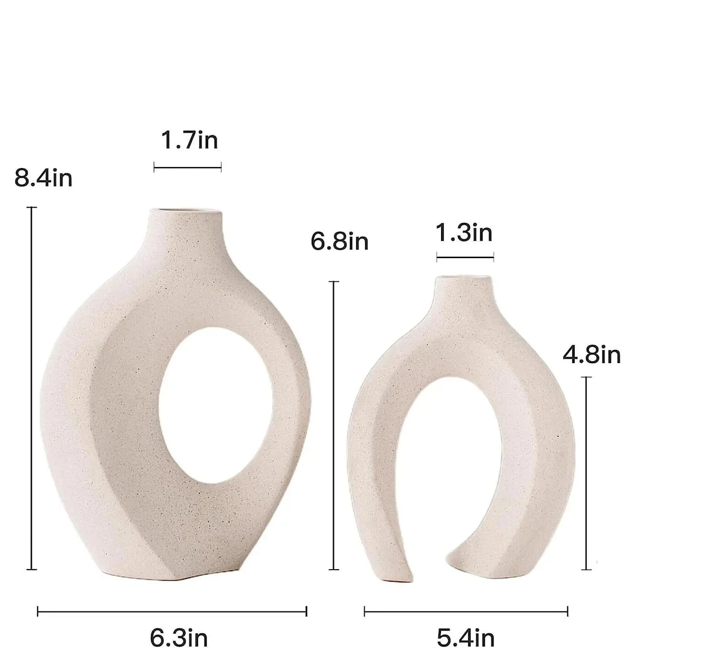 Unique Set of Ceramic Vases