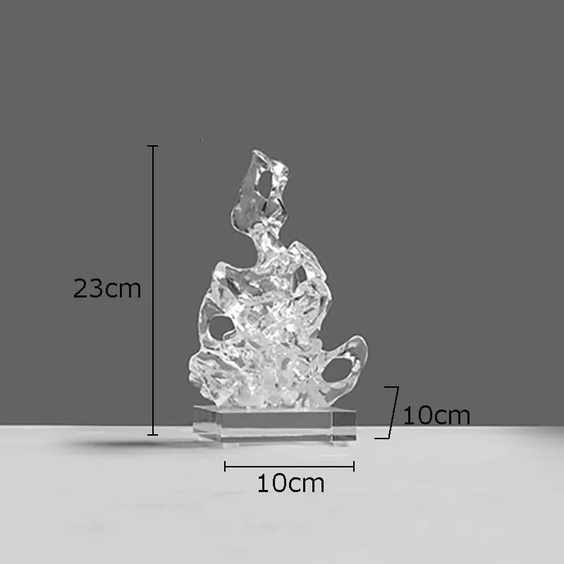 Transparent Crystal Statue