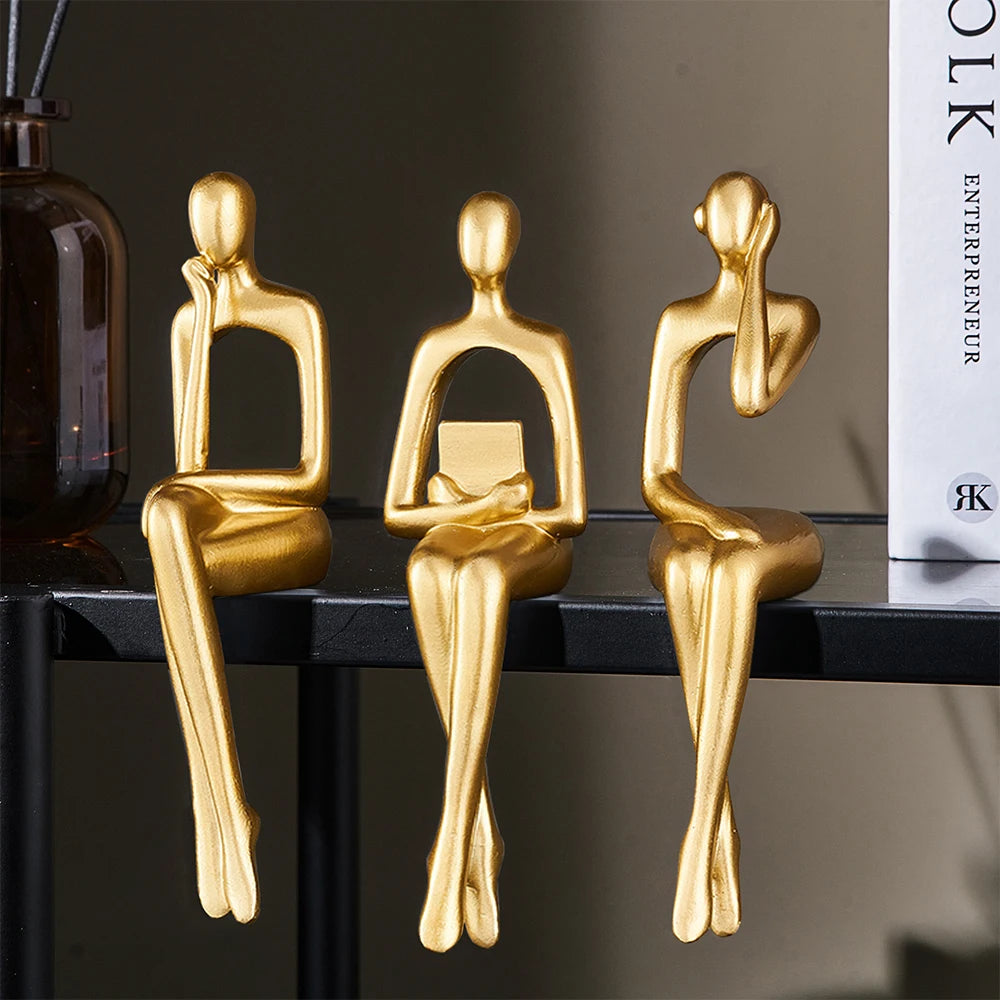 Abstract Thinker Statues