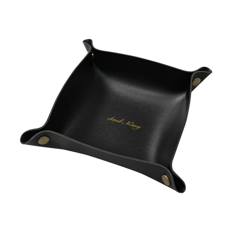 Black Elegant Leather Tray