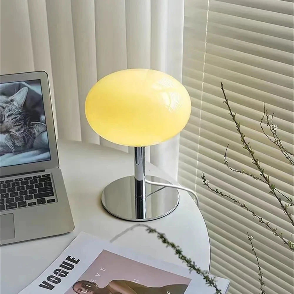 Delicate Yellow Bedside Lamp