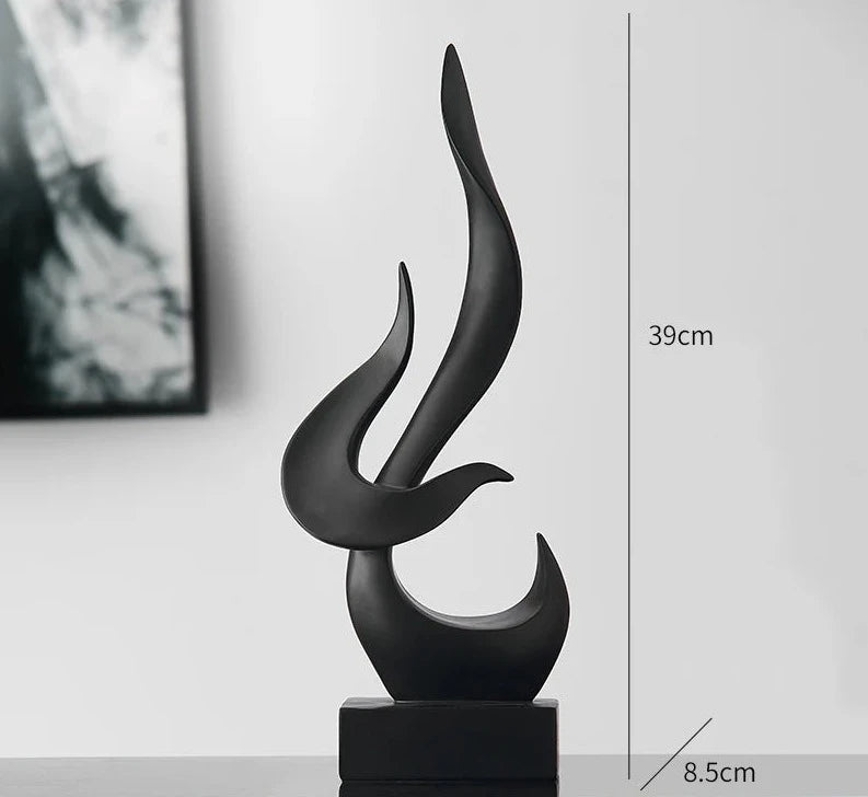 Black Decoration Abstract Art