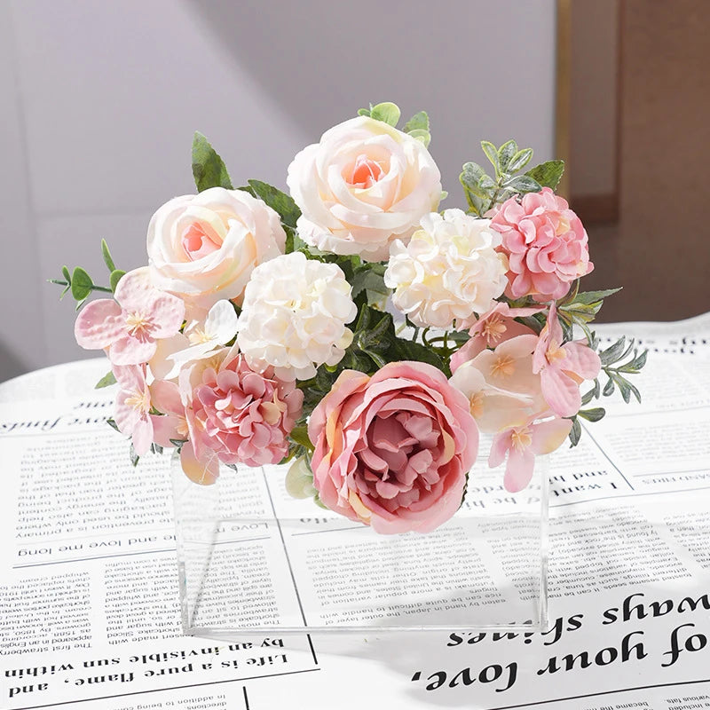 Light Pink Mixed Artificial Bouquet