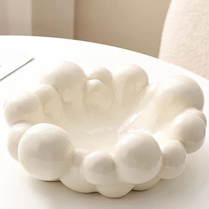 White Bubble Plate