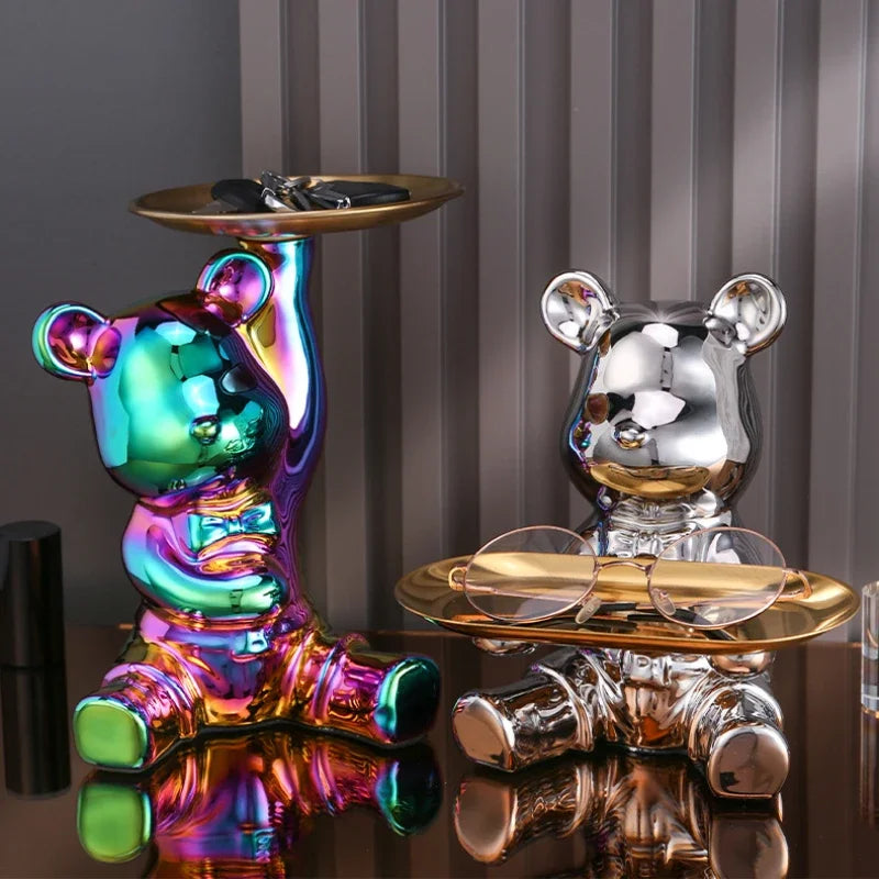 Colorful Teddy Figurine