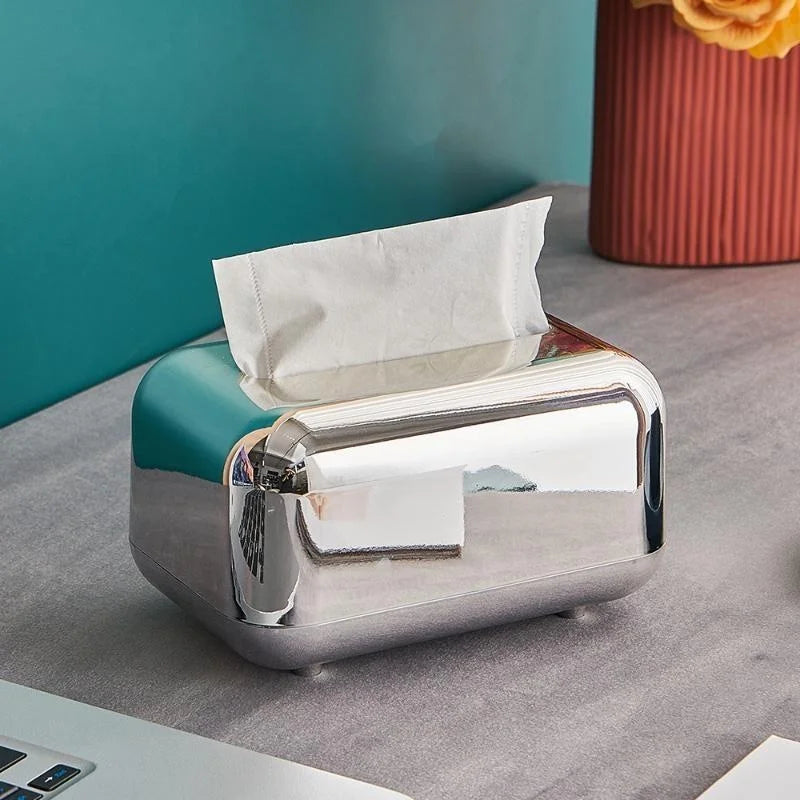 Silver Luxury Tissue Napkin Holder