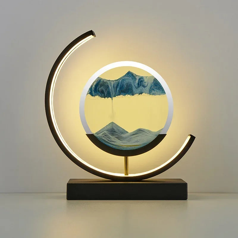 Led Blue Quicksand Hourglass
