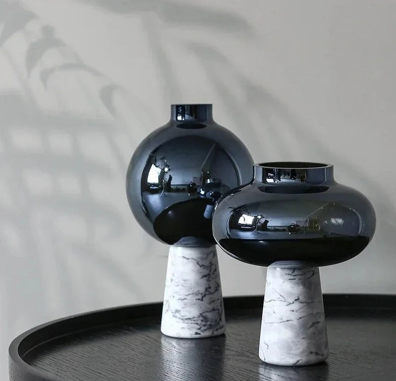 Marble Glass Vases