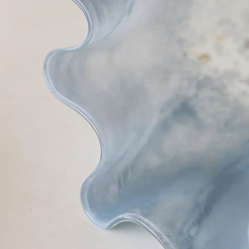 Light Blue Glass Vase
