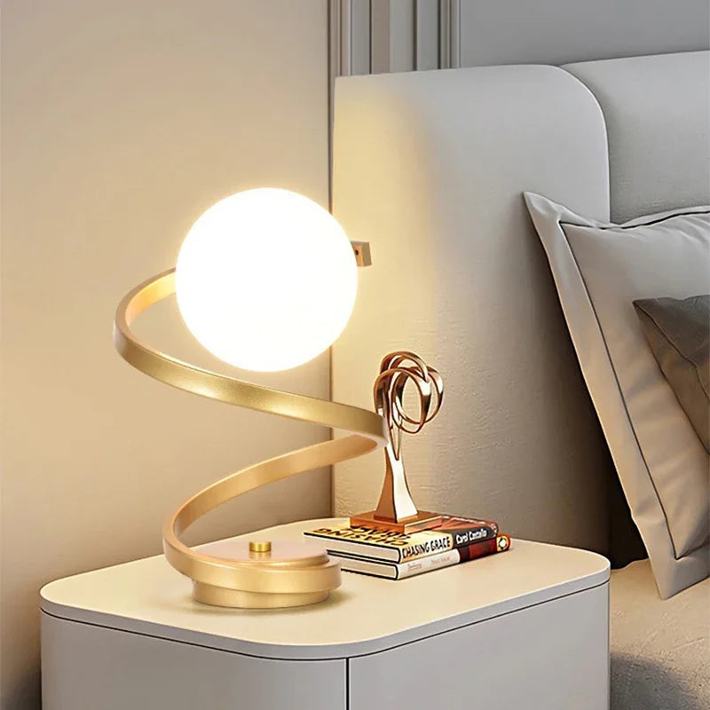 Modern Swirl Lamp
