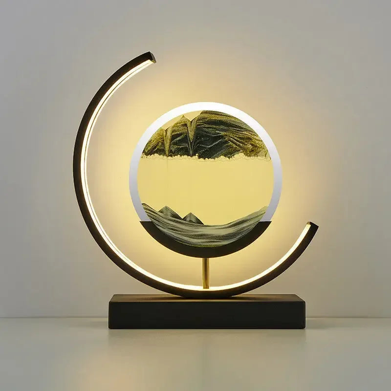 Led Black Quicksand Hourglass