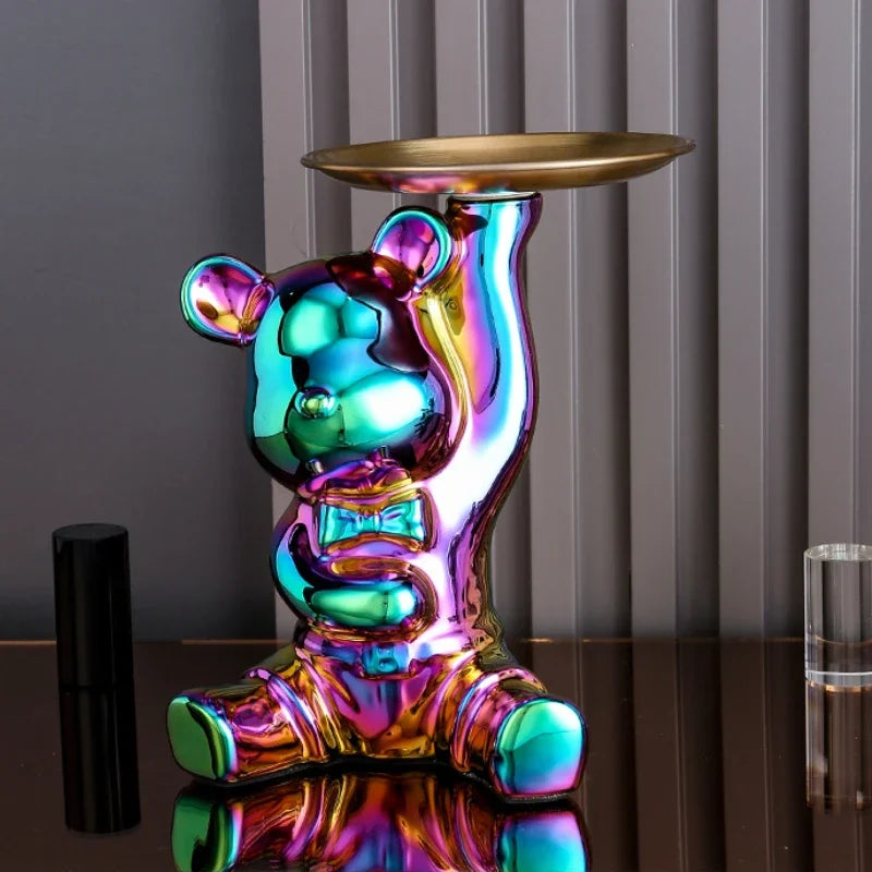 Colorful Teddy Figurine
