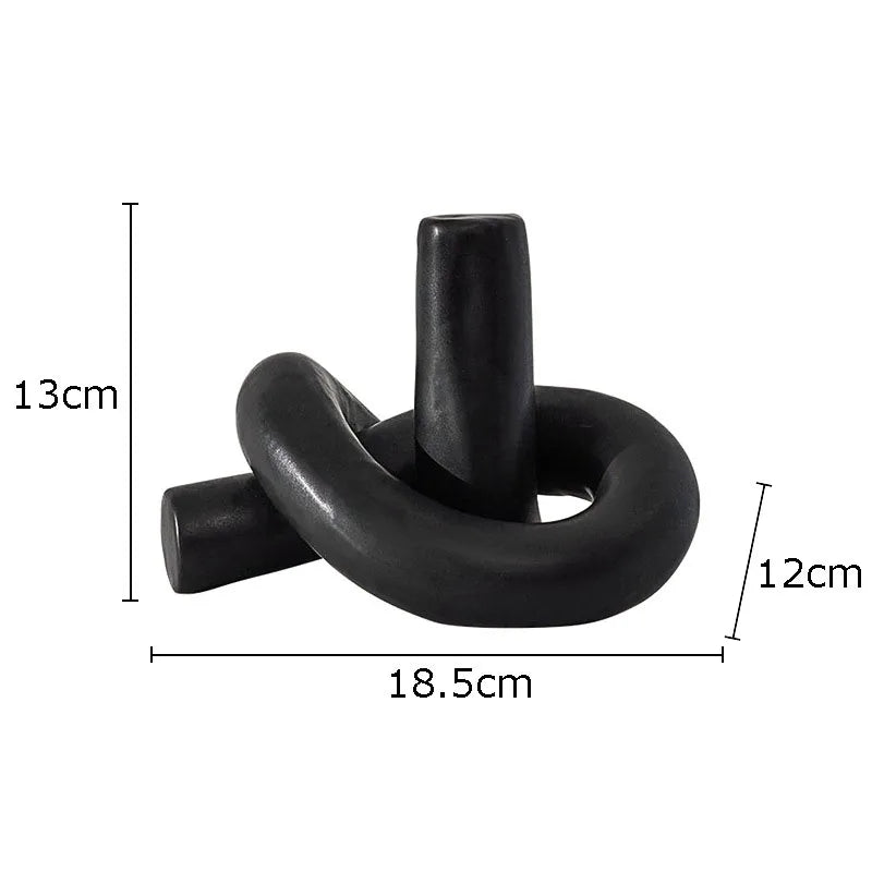 Black Creative Knot Decor