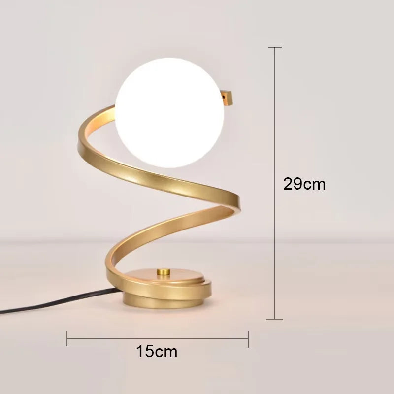 Modern Swirl Lamp