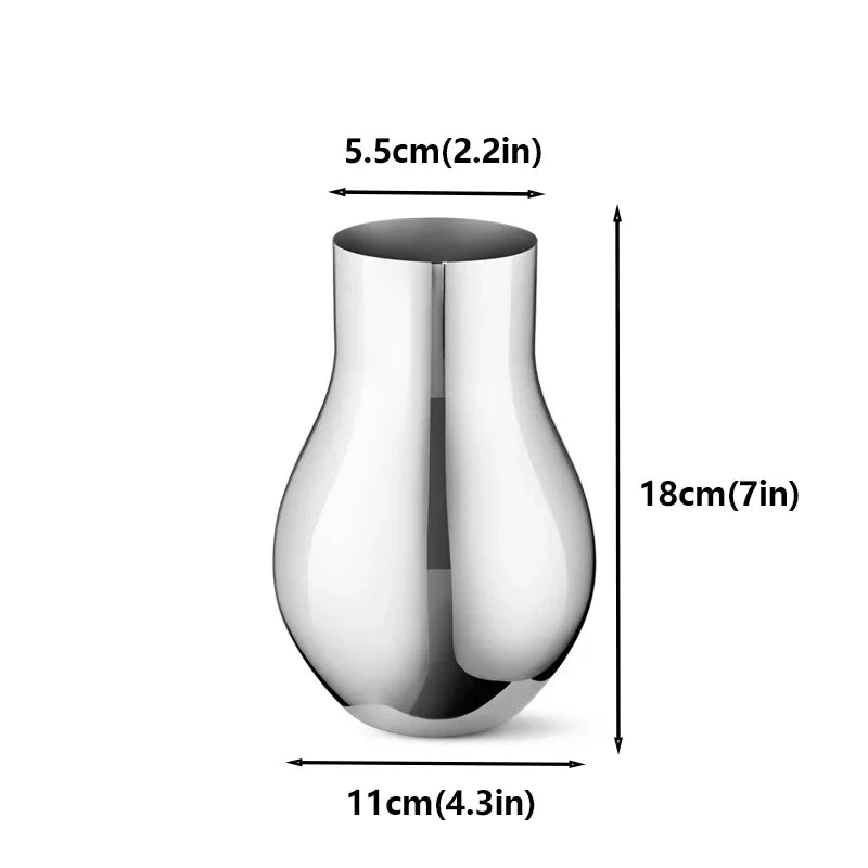Dazzling Metal Flower Vase