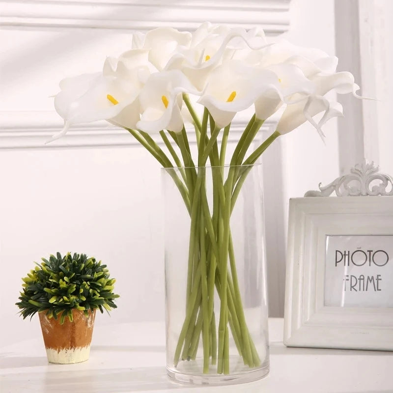 Graceful White Artificial Calla Lily