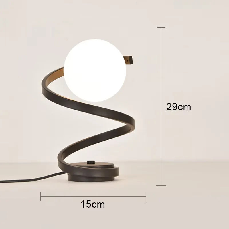 Modern Swirl Lamp