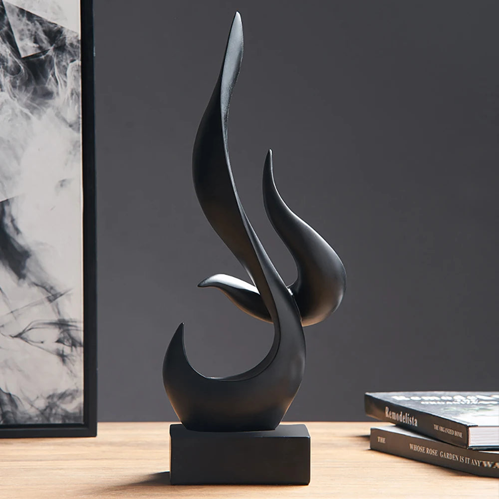 Black Decoration Abstract Art