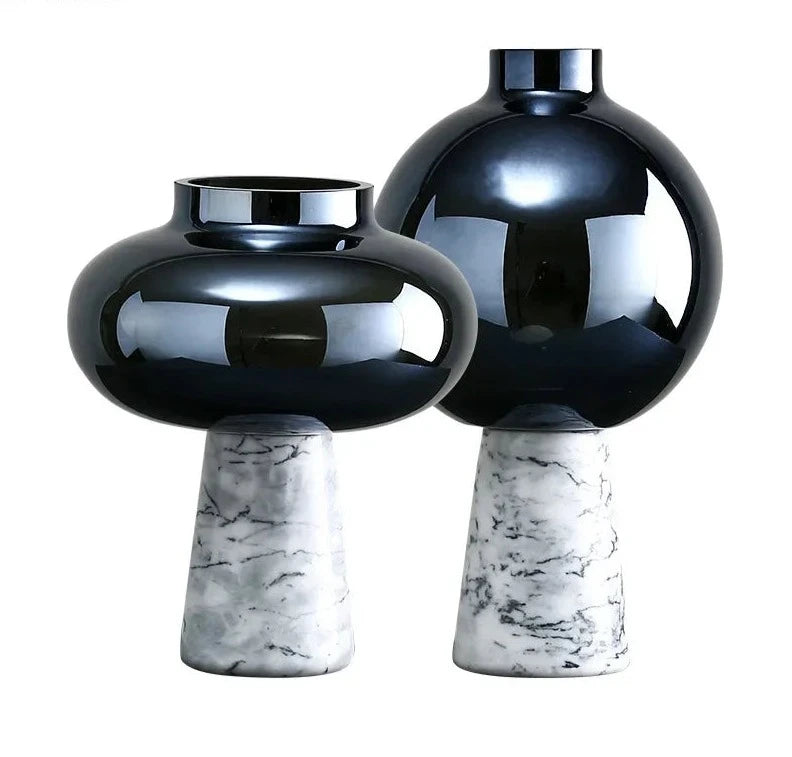 Marble Glass Vase