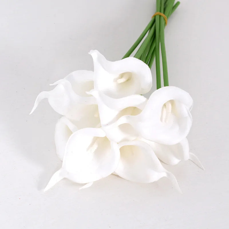 Graceful White Artificial Calla Lily