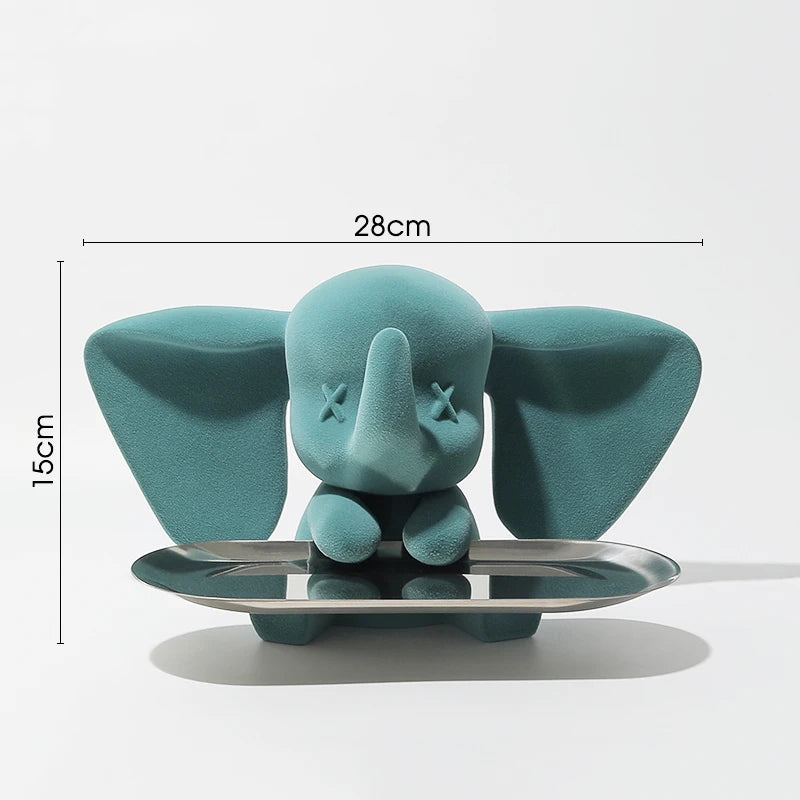 Light Blue Cute Elephant Ornament