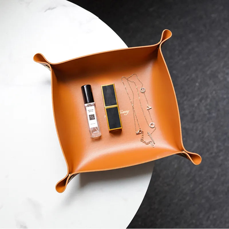 Elegant Leather Tray