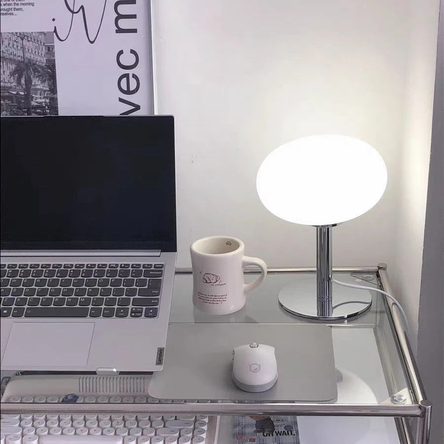 Delicate White Bedside Lamp