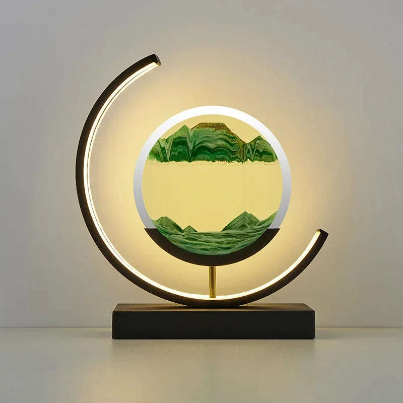 Led Green Quicksand Hourglass