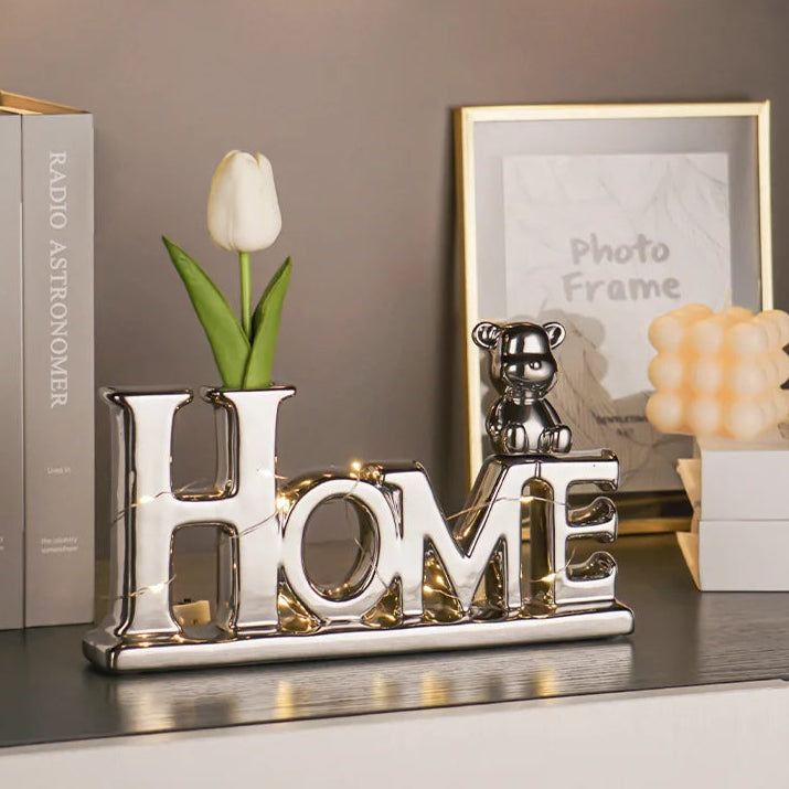 Home sign decor ceramic decorative accent