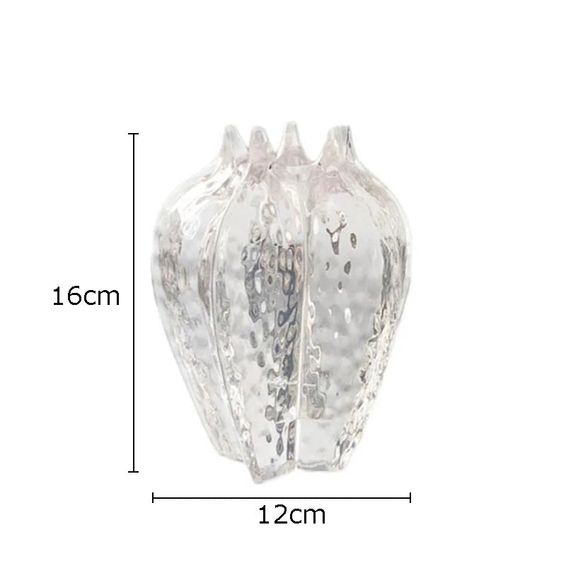 Transparent Pomegranate Vase