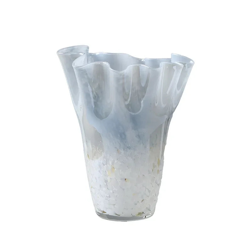 Light Blue Glass Vase