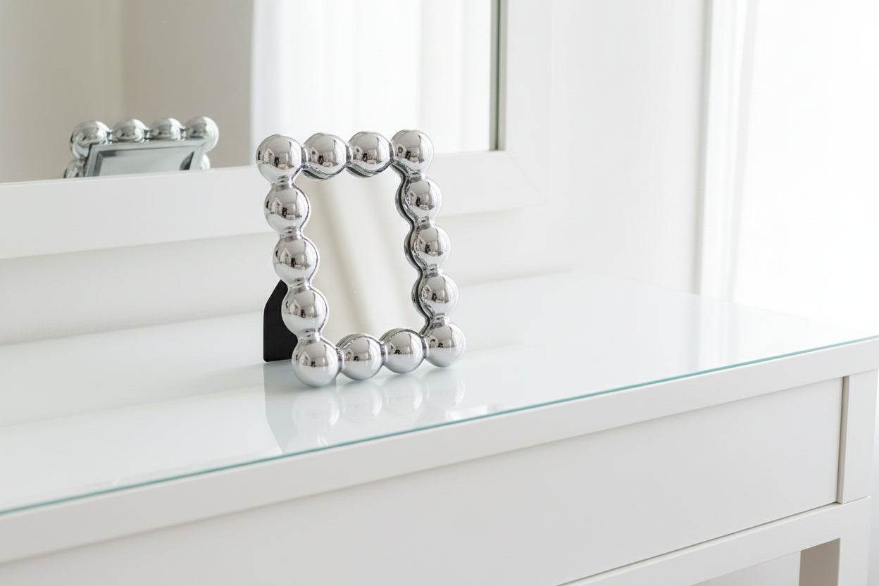 Silver Cotton Candy Mirror