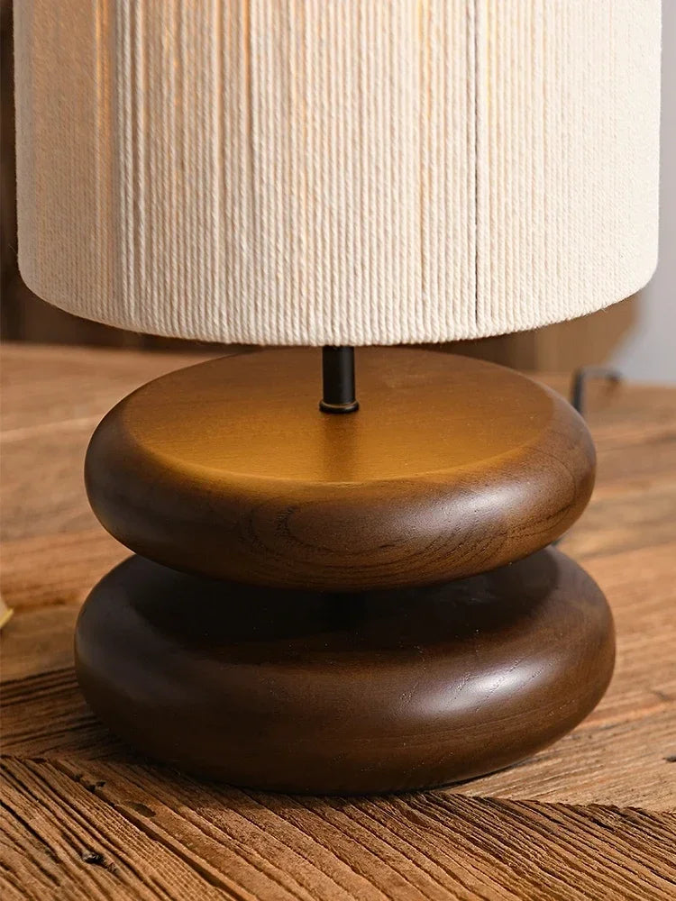 Japanese Style Bedside Table Lamp Detail
