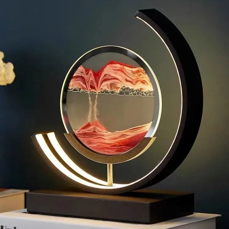 Led Red Quicksand Hourglass
