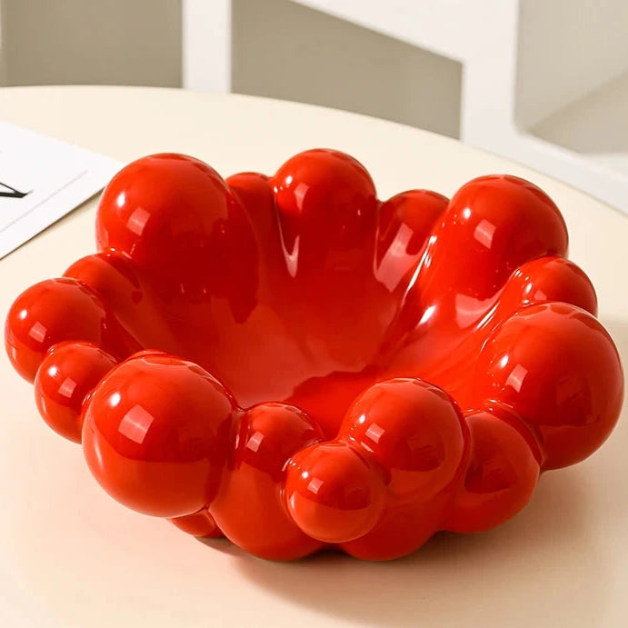 Red Bubble Plate