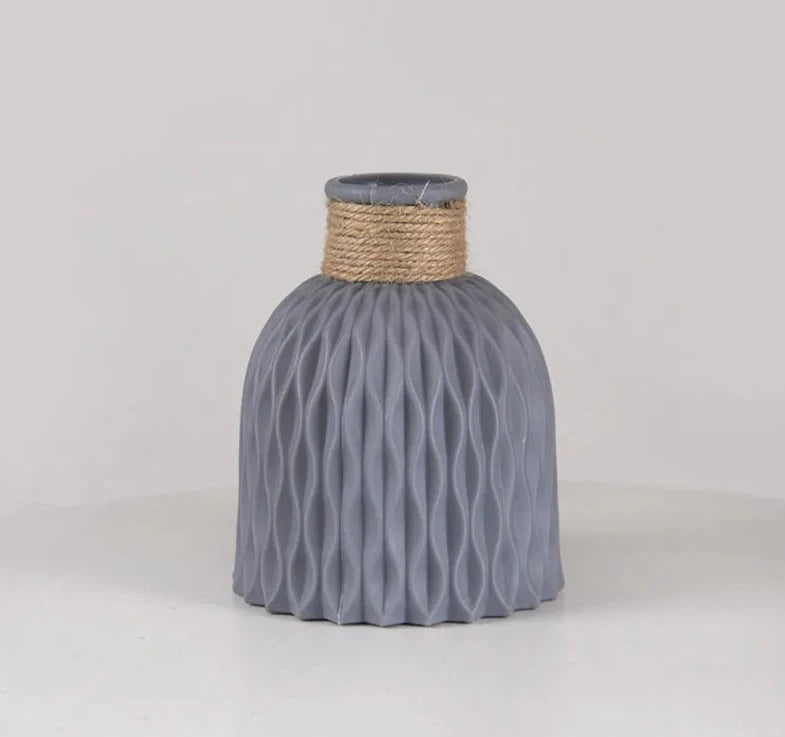 Grey Elegant Flower Vase