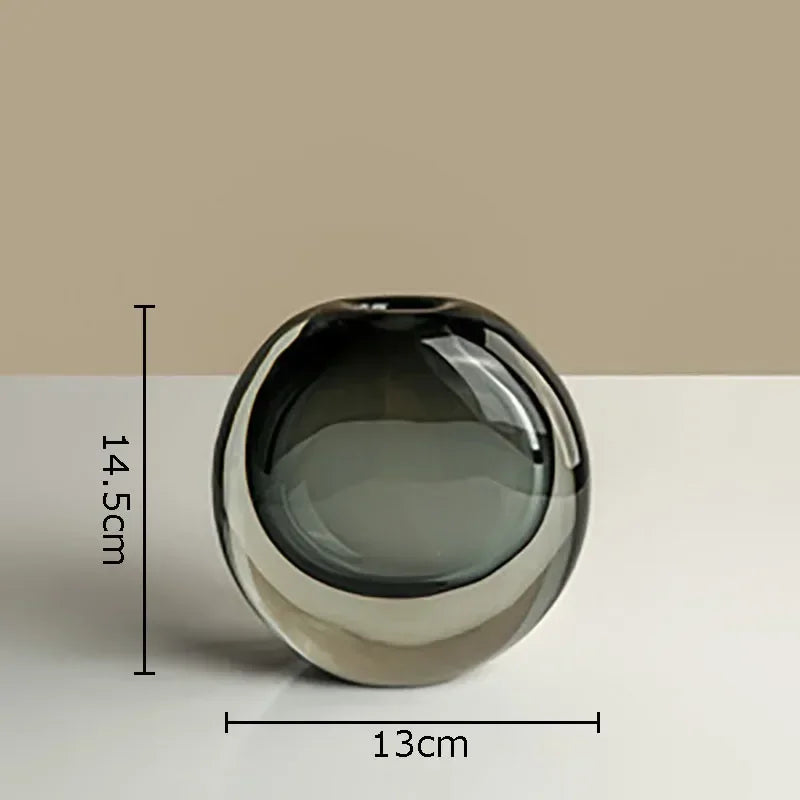 Grey Creative Mini Glass Vase