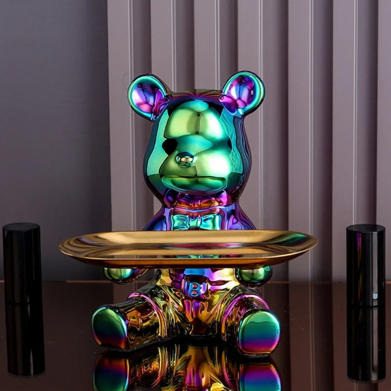 Colorful Teddy Figurine