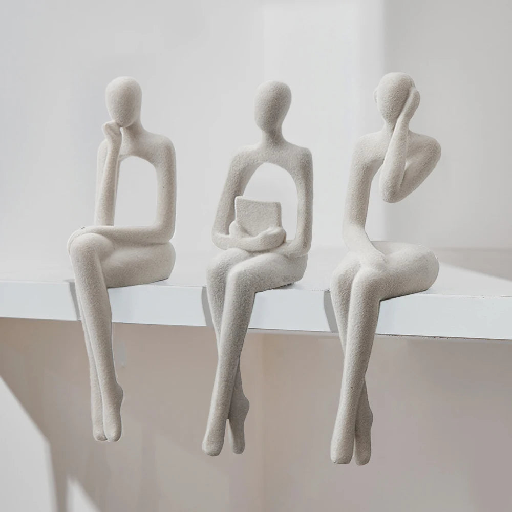 Abstract Thinker Statues