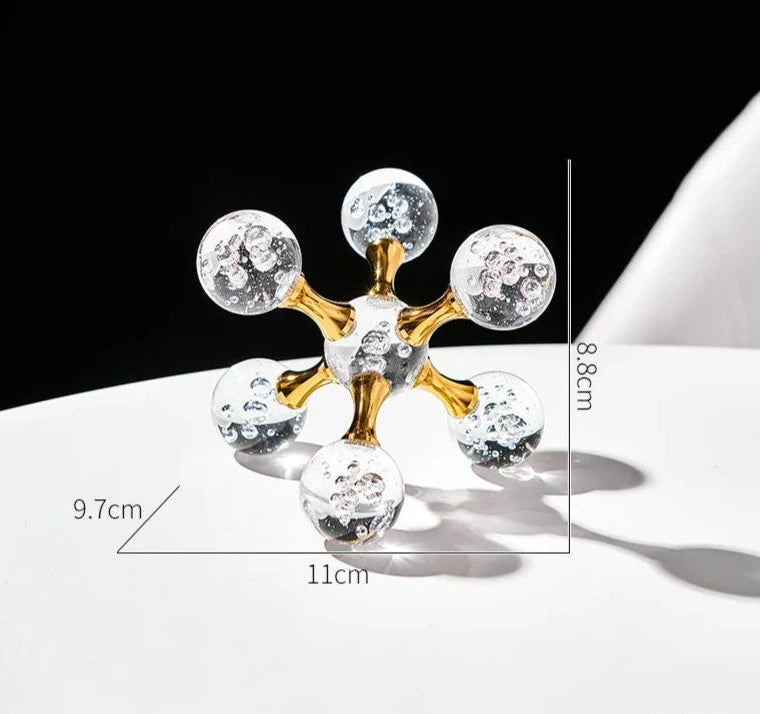 Creative Glass Atom Decor