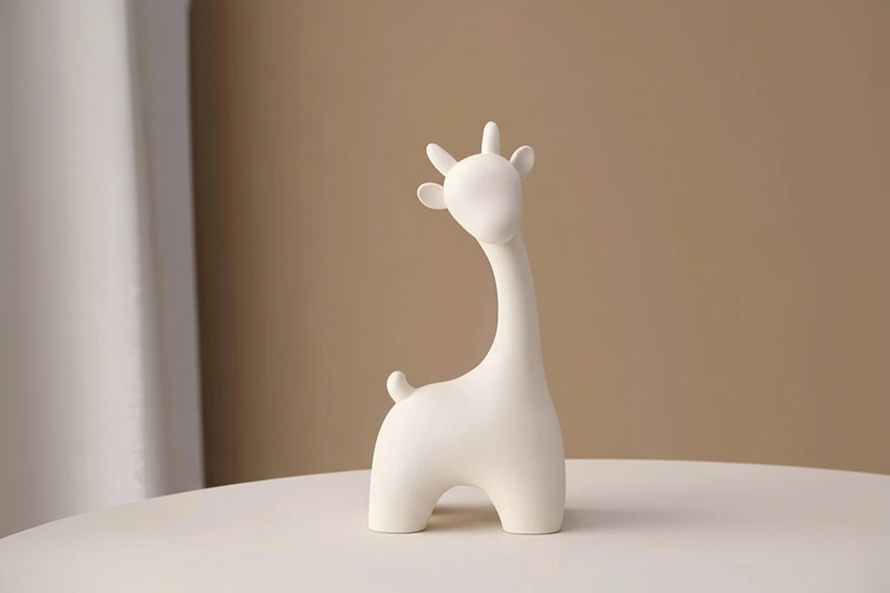 Close-up of adorable giraffe statue
