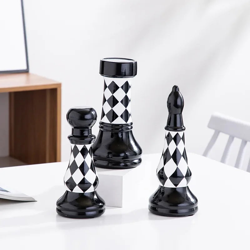 luxury chess decor office desk styling